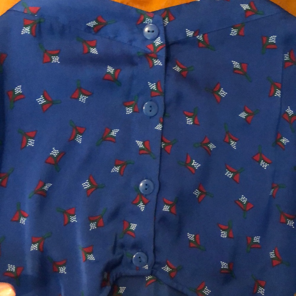 Blue patterned mini dress - Picture 6 of 6